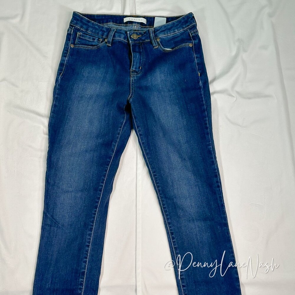 Eunina Mid Rise Skinny Ankle Frayed Jeans Size 27 - Picture 3 of 10